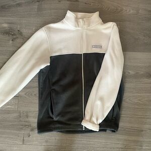 Columbia flee sweater cream and gray